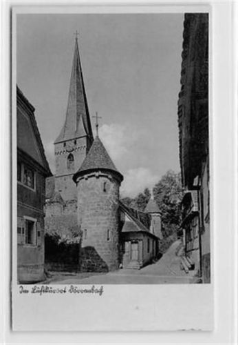 Dörrenbach. Partie an der Kirche ungelaufen Leicht beschnitten, sonst gut erhalten