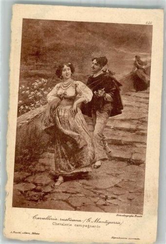 sign. Mantegazza Szene aus Cavalleria rusticana von Pietro Mascagni