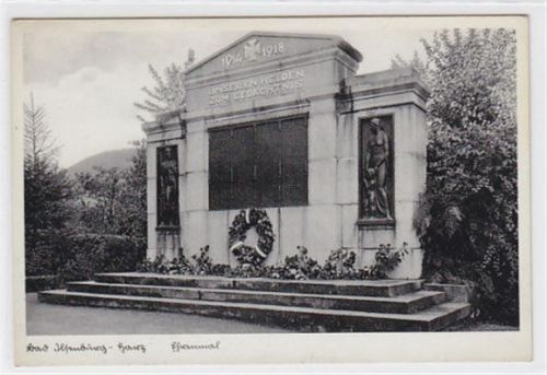 Ilsenburg Ehrenmal in Bad Ilsenburg ungelaufen Gut erhalten.