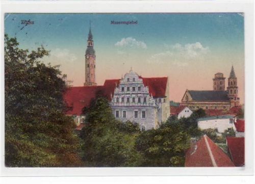 Zittau Zittau mit Museumgiebel. Feldpost, mit Stempel von 1916 kleiner Knick oben links und rechts, sonst gut erhalten.