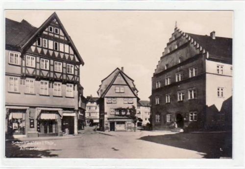 Schmalkalden mit Partie am Altmarkt. Karte beschrieben Top Erhaltung.