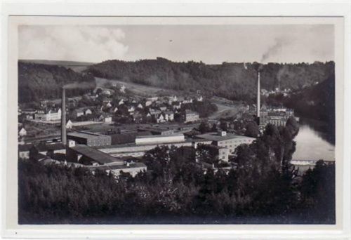 Kriebethal a.d. Zschopau mit Papierfabrik der Firma Kübler & Niethammer ungelaufen Top Erhaltung.