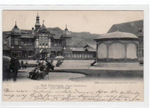Bad Salzungen Bad Salzungen mit neuem Gradirhaus gelaufen von 1903. Gute Erhaltung.