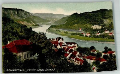 Wehlen Stadt 1912 Schützenhaus Sächsische Schweiz