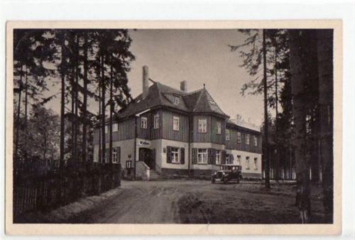 Ebersbrunn mit Waldhaus gelaufen, Marke entfernt kleiner Knick oben links, kleiner Riß am Rand unten, leicht bügig, sonst gut erhalten