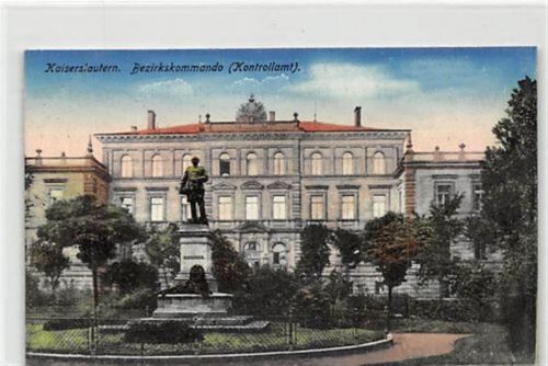 Kaiserslautern Kaiserslautern. Kontrollamt. Karte beschrieben Handschriftliches Datum von 1919. Ecken mit Albumabdrücken, sonst gut erhalten
