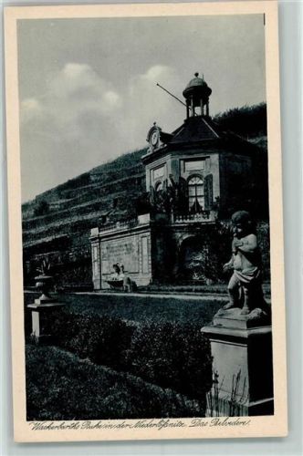 01445 O8122 Niederlössnitz - Wackerbarths Ruhe Das Belvedere Steinfigur