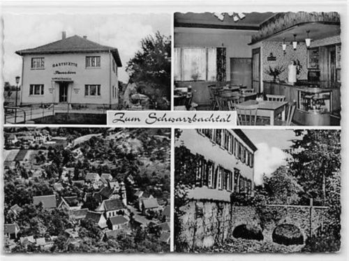 Unterschwarzach in Baden bei Mosbach. Gaststätte Zum Schwarzbachtal ungelaufen Gute Erhaltung.
