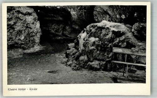 58256 W5828 Ennepetal Foto AK Klutert Höhle Kirche Fotograf Helmut Schneider