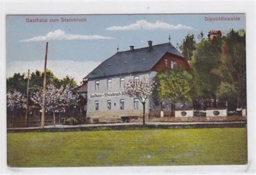 Dippoldiswalde Dippoldiswalde. Gasthaus zum Steinbruch gelaufen am 5.4.1926 kleiner Knick oben links, sonst gut erhalten.