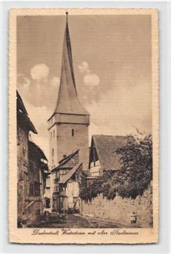 Duderstadt Duderstadt. Westerturm mit alter Kirche. Feldpost kleiner Knick unten links, leicht fleckig, sonst gut erhalten