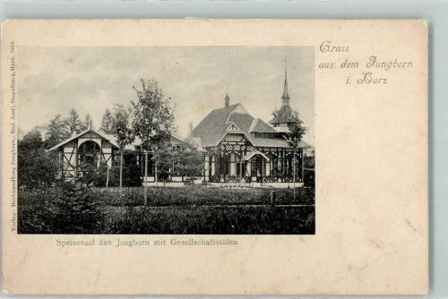 Stapelburg Kuranstalt Jungborn Speisesaal mit Gesellschäftssälen