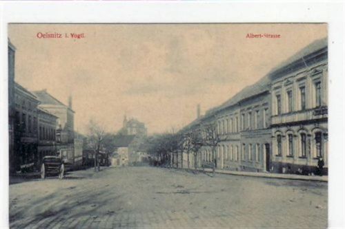Oelsnitz Oelsnitz mit Albert - Strasse ungelaufen Leicht stockfleckig, sonst gut erhalten
