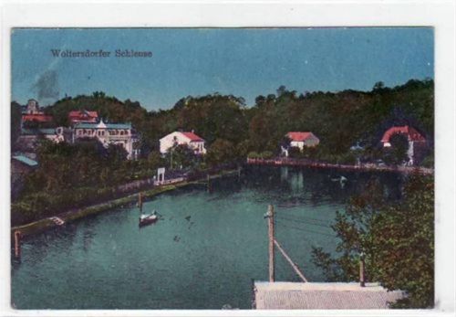 Woltersdorfer Schleuse. Postalisch gelaufen 1917. Gute Erhaltung.