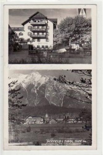 Seefeld Seefeld mit 2 Abbildungen gelaufen von 1942. Leichter Schrift- und Stempeldurchdruck, sonst gut erhalten