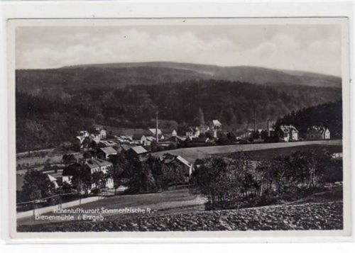 Rechenberg-Bienenmühle Bienenmühle mit Totale ungelaufen Rückseite leicht stockfleckig, sonst gut erhalten.