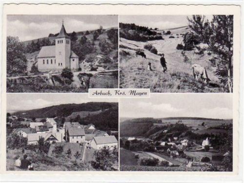 Arbach bei Mayen mit 4 Abbildungen ungelaufen Gute Erhaltung.