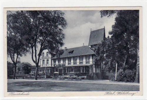 Buxtehude Buxtehude mit Hotel Waldburg gelaufen, 1938. Gute Erhaltung.