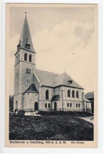 Brotterode am Inselsberg mit Kirche ungelaufen Top Erhaltung.