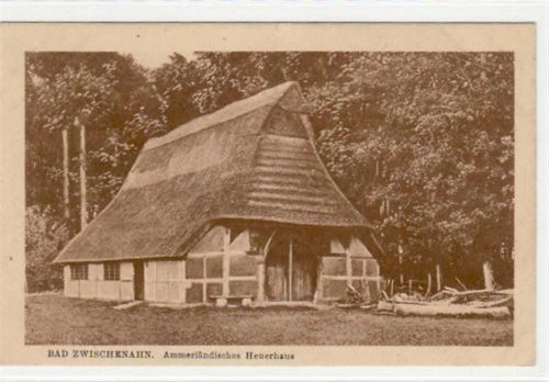 Bad Zwischenahn " Ammerländisches Heuerhaus " ungelaufen Ecken mit Albumabdrücken, leichter Knick rechte Seite, sonst gut erhalten