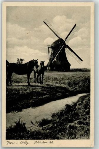 Jever Windmühle Schlachtmühle Stempel WK II