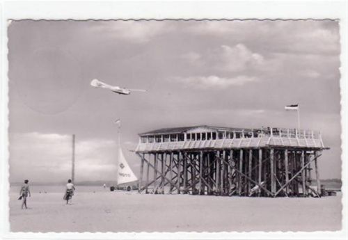 St. Peter-Ording St. Peter - Ording mit Arche Noah gelaufen, 1961. Leicht bügig, leichter Stempeldurchdruck, sonst gut erhalten