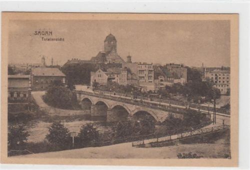 Sagan Sagan / Zagan - Kreis Sprottau / Szprotawa gelaufen 1921 kleiner Knick an der linken unteren Ecke , sonst gut erhalten