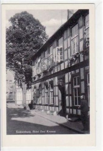 Tecklenburg mit Hotel Drei Kronen ungelaufen Gute Erhaltung.