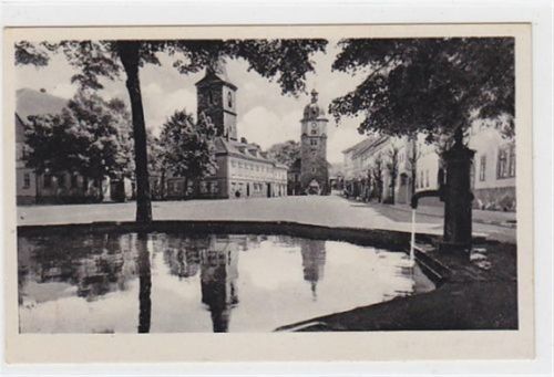 Arnstadt Arnstadt in Thüringen. Riedbrunnen. Karte beschrieben Gute Erhaltung.
