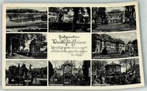 Veitshöchheim Hofgarten Main Schloss Schlosspark Pegasusgruppe Neptungruppe Schneckenhaus