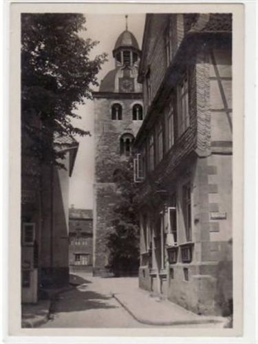 Königslutter. Pfarrkirche, romantischer Westturm ungelaufen Gute Erhaltung.