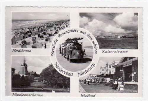 Norderney Norderney, 5 Abbildungen mit Napoleonschanze u. Kaiserstrasse ungelaufen Gute Erhaltung.