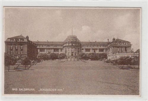 Bad Salzbrunn Bad Salzbrunn / Szczawno-Zdrój - Kreis Waldenburg / Walbrzych. Schlesischer Hof gelaufen 1929. Gute Erhaltung.