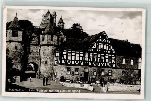 Braunfels Gasthaus Solmser Hof Unteres Burgtor Schloß Fachwerkhäuser