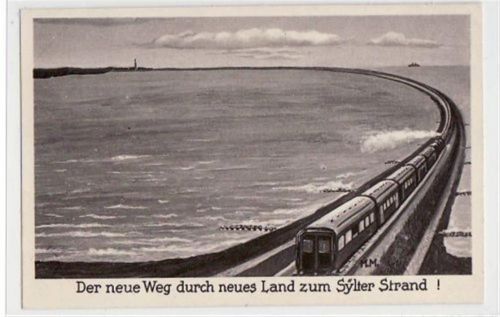 Der neue Weg durch neues Land zum Sylter Strand! ungelaufen Gute Erhaltung.