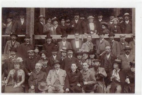 Bad Reichenhall mit Gruppenaufnahme gelaufen von 1902. Gute Erhaltung.