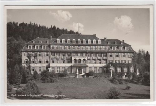 Bad Landeck Bad Landeck / Ladek-Zdrój - Kreis Habelschwerdt / Bystrzyca Klodzka in Schlesien. Hindenburg-Heim ungelaufen Sehr gut erhalten.