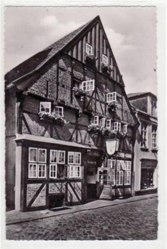 Rendsburg Rendsburg mit Hotel - Restaurant " Zum Landsknecht ". Karte beschrieben. Leichter Schriftdurchdruck, kleiner Knick unten rechts, sonst gut erhalten