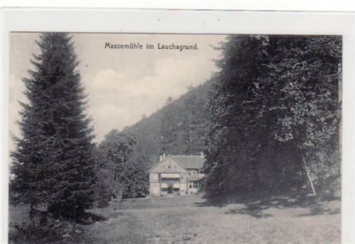 Massemühle im Lauchagrund. Totalansicht ungelaufen Top Erhaltung.