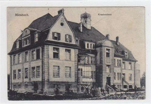 Krankenhaus in Miesbach ungelaufen Vorder- und Rückseite leicht fleckig, sonst gut erhalten