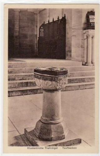 Thalbürgel mit TaufbEcke n der Klosterkirche ungelaufen Gute Erhaltung.