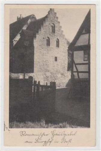 Soest Soest. ein romantischer Hausgiebel am Burghof gelaufen, 1925 kleiner Knick oben links, leicht fleckig, sonst gut erhalten