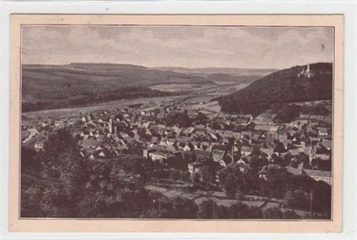 Marsberg ( Sauerland ). Gesamtansicht gelaufen, 1930. Oben rechts kleine Knicke, sonst gut erhalten