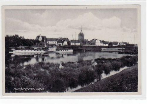 Mühlberg mit Blick auf den Hafen und Stadt ungelaufen Top Erhaltung.