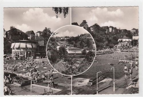 Velbert. Freibad in Herminghauspark gelaufen, 1960. Gute Erhaltung.