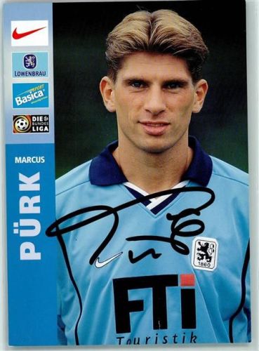 München Marcus Pürk Autogramm TSV 1860 München persönliche Daten FTI Löwenbräu