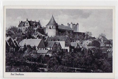 Bad Bentheim mit Teilansicht ungelaufen Leichter Bug oben links, sonst gut erhalten