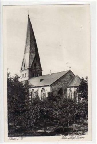 Soest Soest mit " Der schiefe Turm " gelaufen, mit Marke und Stempel von 1932. Gute Erhaltung.