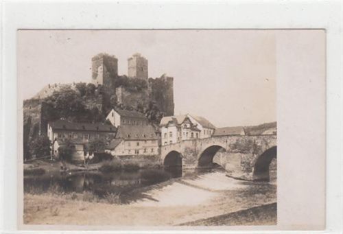 Runkel an der Lahn mit Burg. ungelaufen handschriftliches Datum von 1922. Gute Erhaltung.