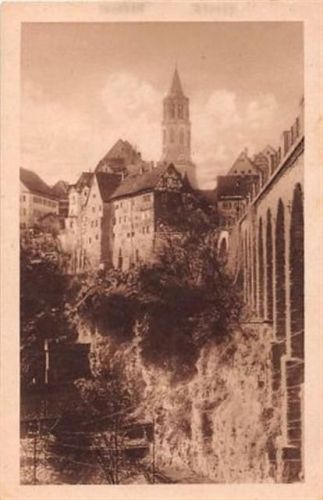 Rottweil. ein Motiv am Viadukt gelaufen. Marke entfernt, leichte Abrissspuren. Leicht fleckig, sonst gut erhalten